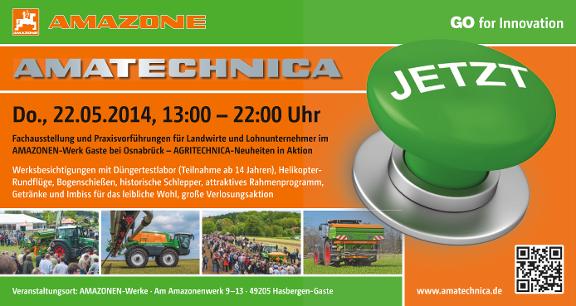 AMATECHNICA 2014 Maxi-Postkarte Reminder