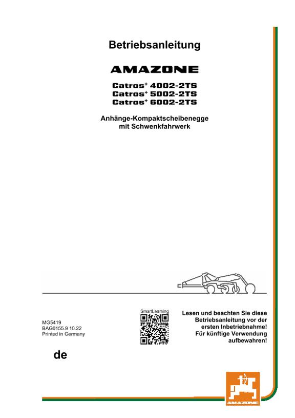 Betriebsanleitung CATROS 4002-2TS/5002-2TS/6002-2TS 
