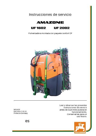 Manual del operador UF CP 1602/2002 