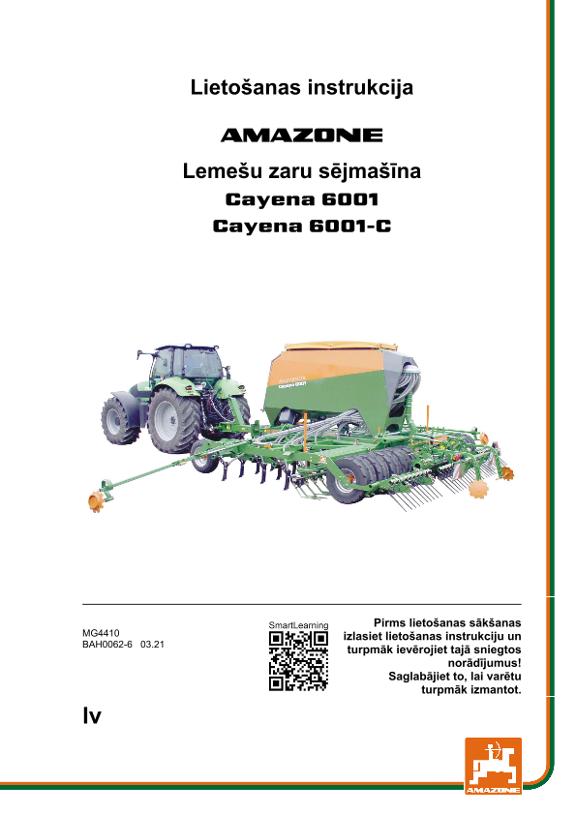 Ekspluatācijas instrukcija CAYENA 6001/6001-C