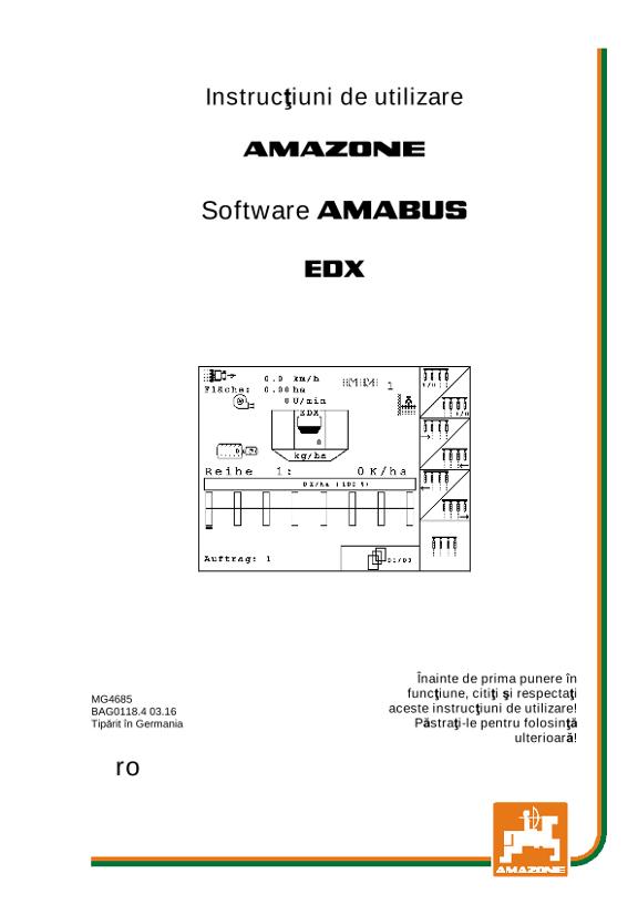 Instrucţiuni de utilizare Software AMABUS EDX 