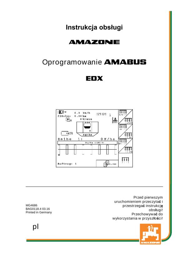 Instrukcja obsługi Software AMABUS EDX 