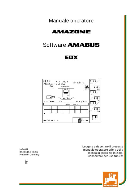 Manuale di intruzioni Software AMABUS EDX 