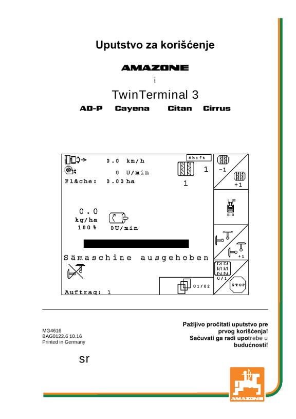 Uputstvo za korišćenje SOFTWARE AMABUS CAYENA/CITAN/CIRRUS/AD-P