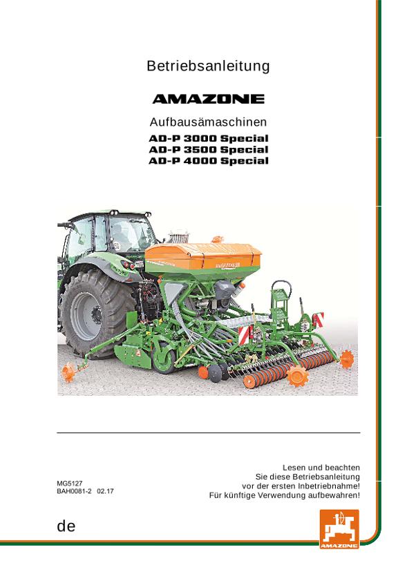 Betriebsanleitung AD-P 30/35/4000 SPECIAL