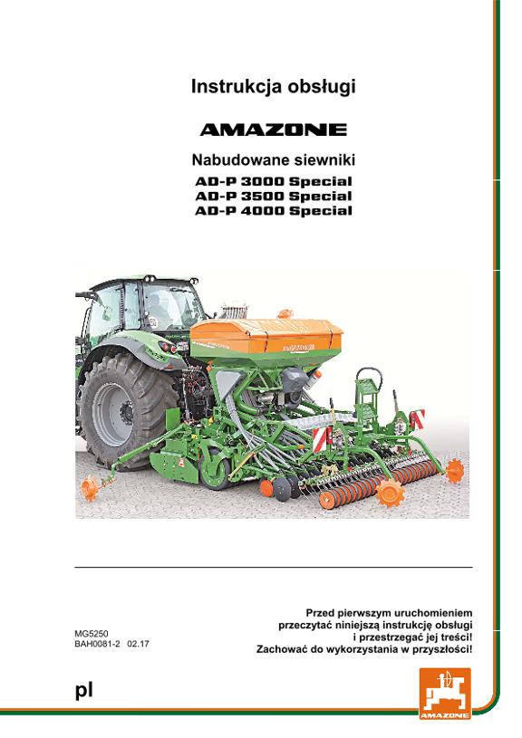 Instrukcja obsługi AD-P 30/35/4000 SPECIAL