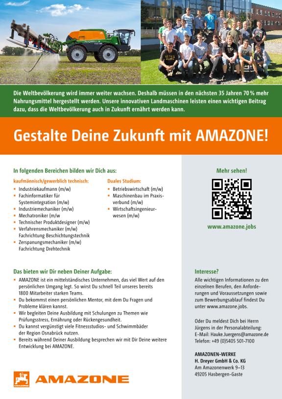 Poster "Gestalte Deine Zukunft mit AMAZONE!"