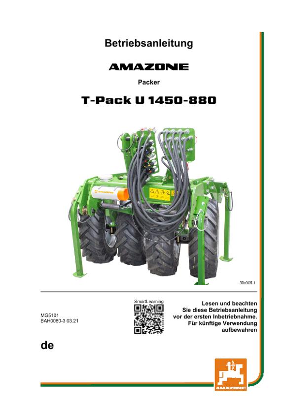 Betriebsanleitung T-PACK U 1450-880