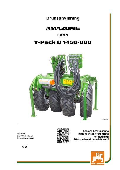 Instruktionsbok T-PACK U 1450-880