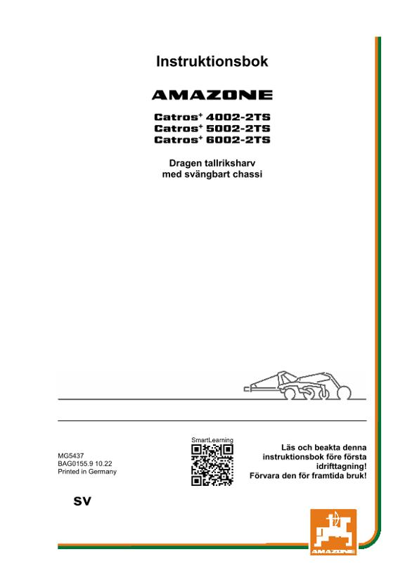 Instruktionsbok CATROS 4002-2TS/5002-2TS/6002-2TS 