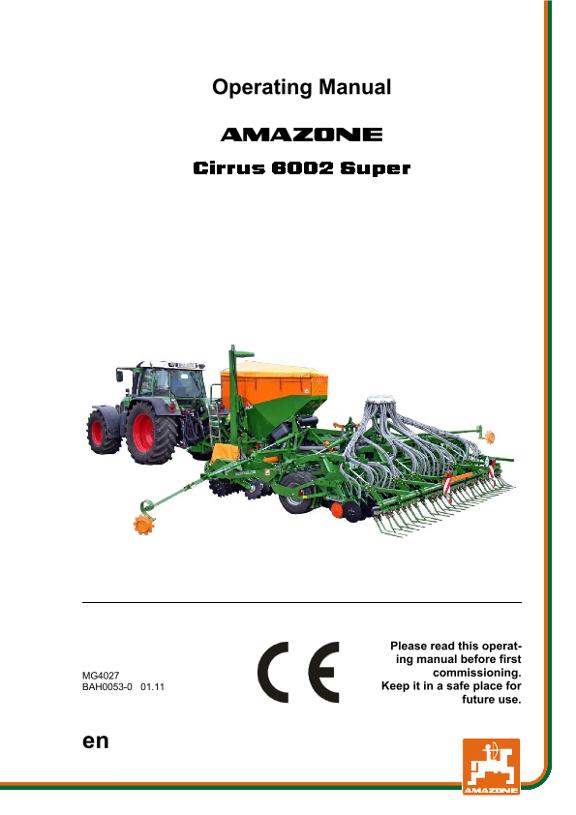 Operating Manual Cirrus 6002 Super
