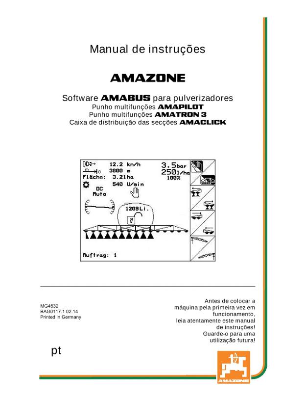 Manual de Instruções Software AMABUS Feldspritze