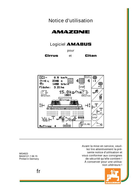 Notice d'utilisation Software AMABUS Citan 00 / Cirrus 01