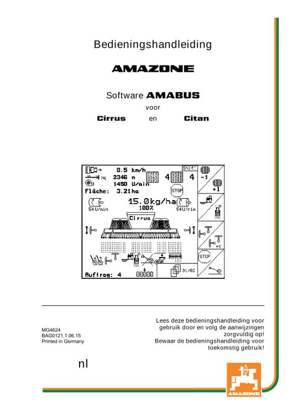 Bedieningshandleiding Software AMABUS Citan 00 / Cirrus 01