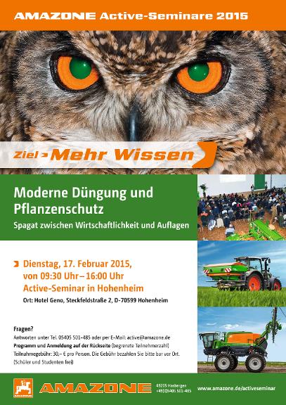 Flyer Ziel Mehr Wissen - Active Seminar 17.02.2015