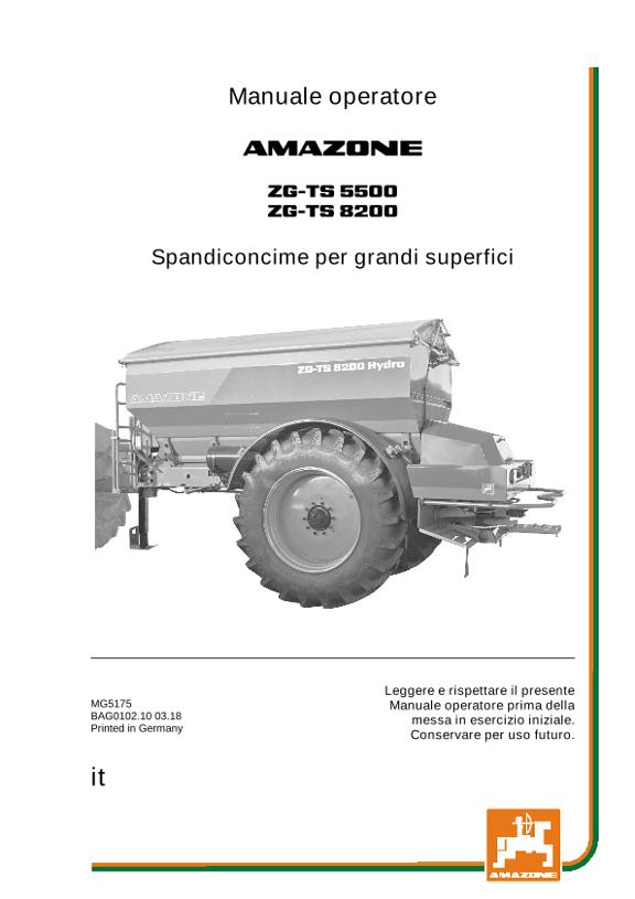 Manuale di intruzioni ZG-TS 