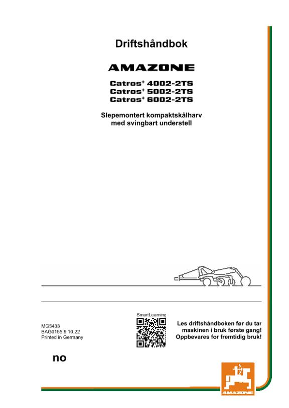 Instruksjonsboka CATROS 4002-2TS/5002-2TS/6002-2TS 