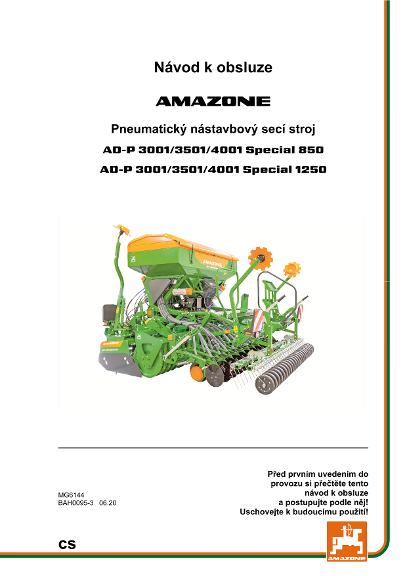 Návod na obsluhu AD-P 30/35/4001 SPECIAL 