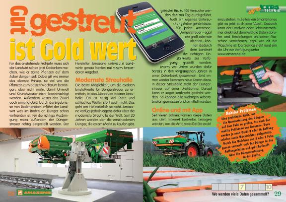 Artikel "Gut gestreut ist Gold wert" agrarKids