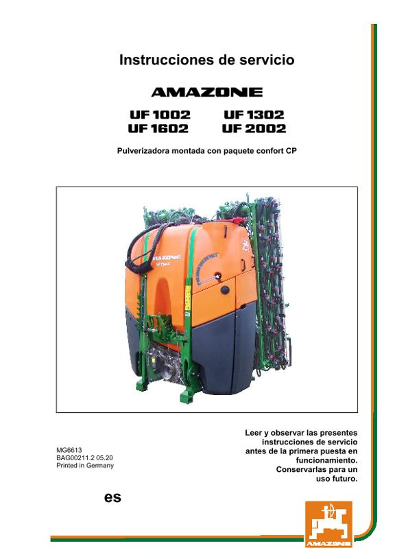 Manual del operador UF CP 1002/1302/1602/2002
