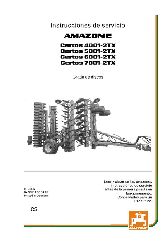 Manual del operador CERTOS 