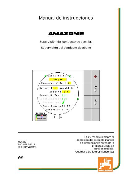 Manual del operador Supervisión del conducto