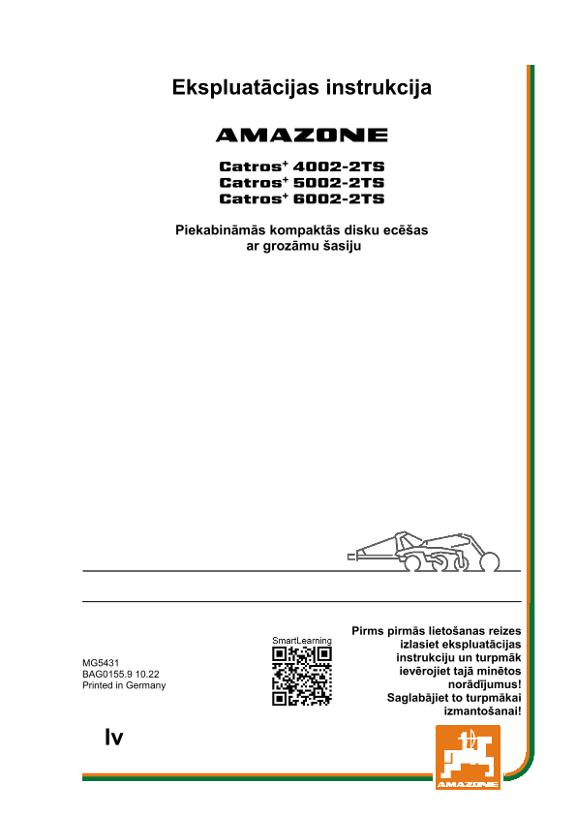 Ekspluatācijas instrukcija CATROS 4002-2TS/5002-2TS/6002-2TS 