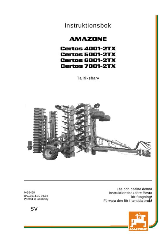 Instruktionsbok CERTOS 