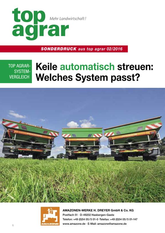 top agrar Sonderdruck „Keile automatisch streuen“ 02/2016