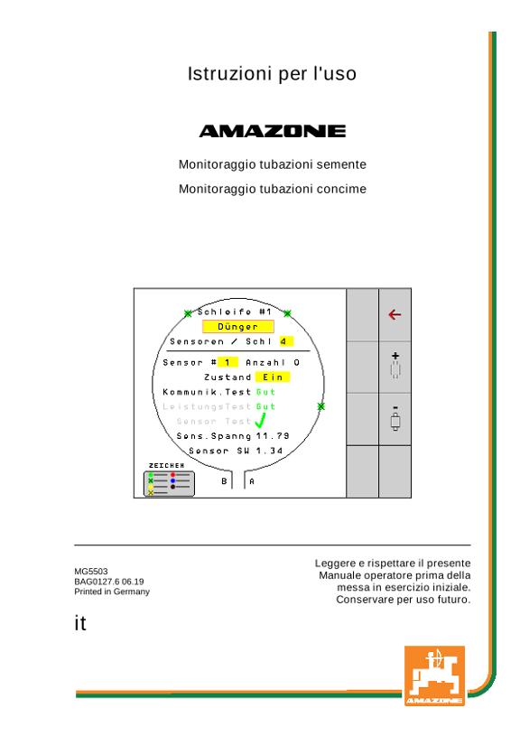 Manuale di intruzioni Monitoraggio tubazioni