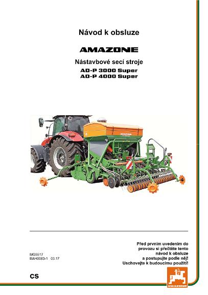Návod na obsluhu AD-P 3000/4000 SUPER