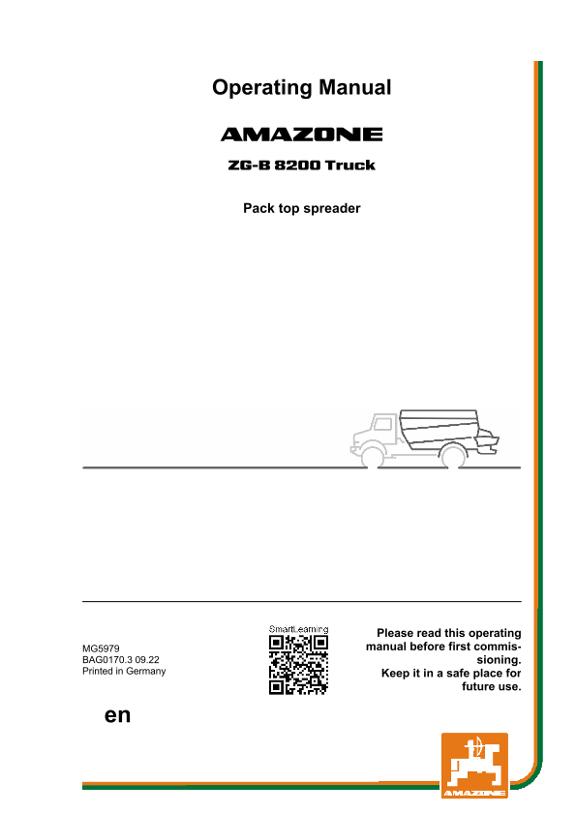 Operation manual ZG-B 8200 TRUCK