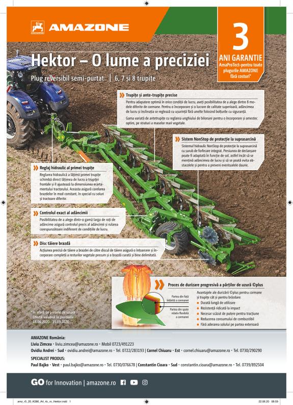 Anzeige „Hektor – O lume a preciziei“, A4, 4c, ro