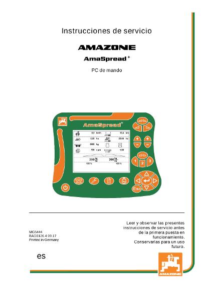 Manual del operador  AmaSpread+