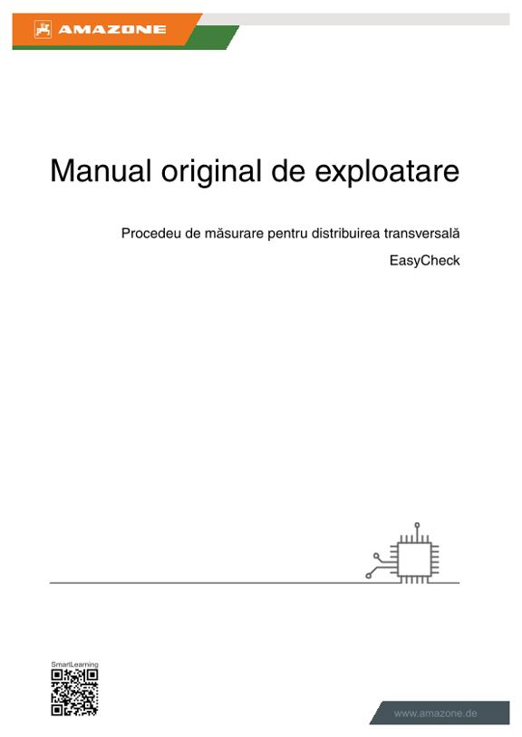 Instrucţiuni de utilizare EasyCheck