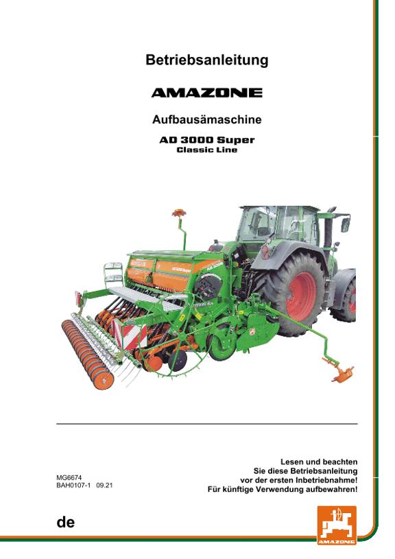 Betriebsanleitung AD 3000 SUPER CLASSIC LINE 
