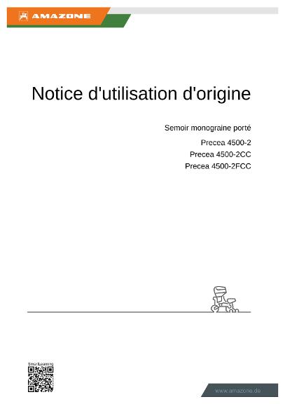 Notice d'utilisation PRECEA 4500-2/-2CC/-2FCC