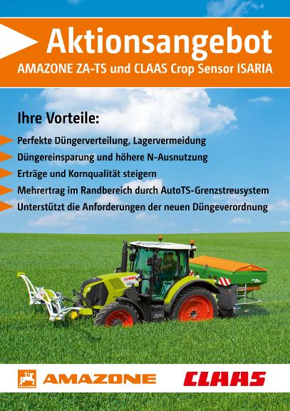Prospekt ZA-TS-Aktion mit Claas-Sensor
