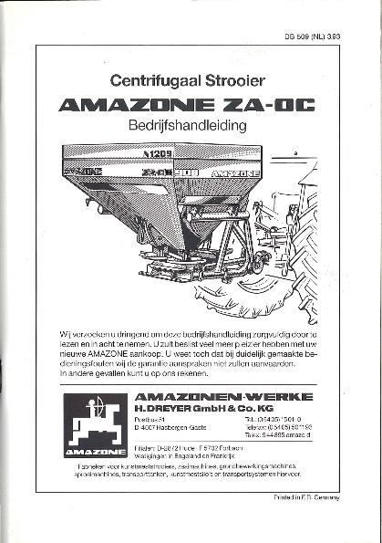 Bedieningshandleiding ZA-OC (03/93)