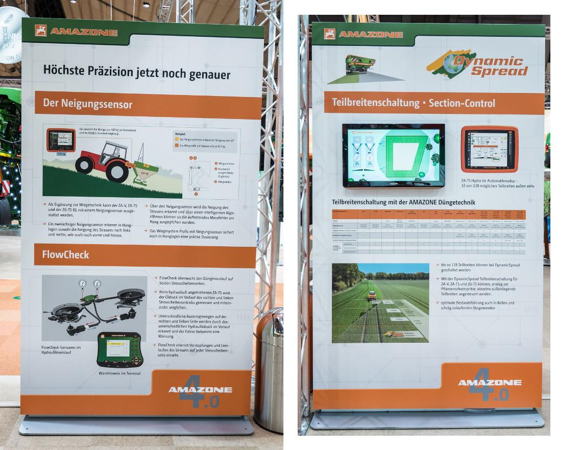 Ausstellungsobjekt Stele Düngetechnik 2-seitig