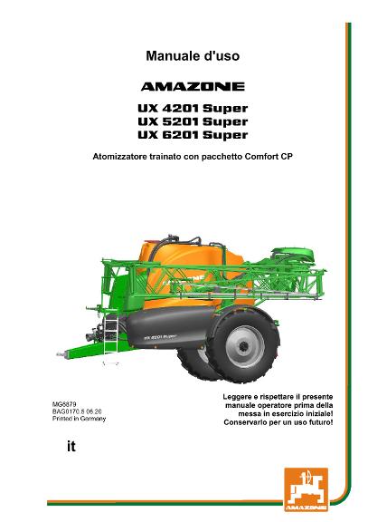 Manuale di intruzioni  UX 4/5/6201 SUPER CP