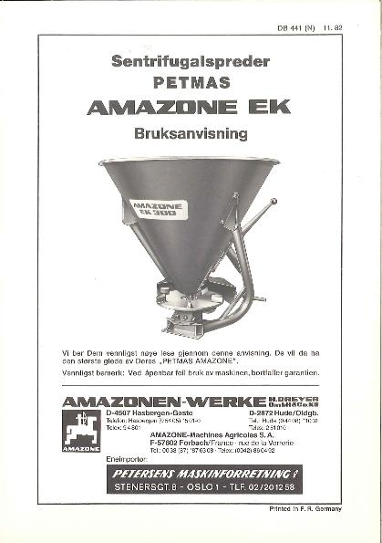 Instruksjonsboka EK (11/82)