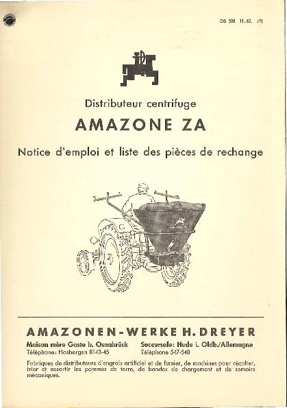 Notice d'utilisation ZA (11/62)
