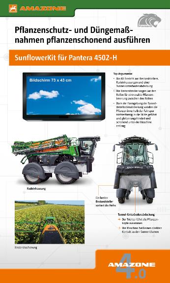 Messewand Pantera SunflowerKit 150 x 250 cm
