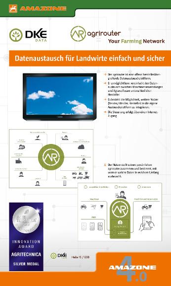 Messewand DKE agrirouter 150 x 250 cm