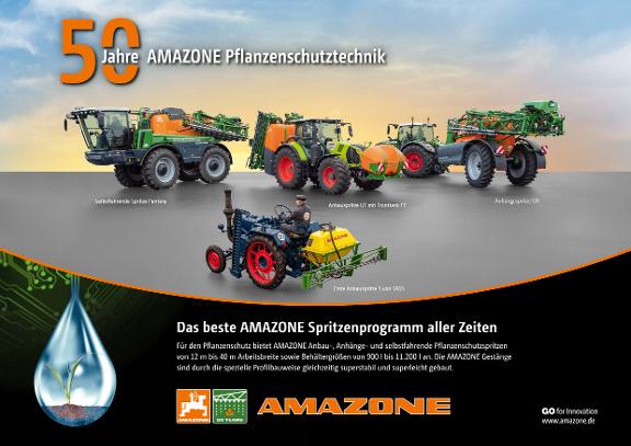 Platzdeckchen 50 Jahre AMAZONE Pflanzenschutztechnik de + fr