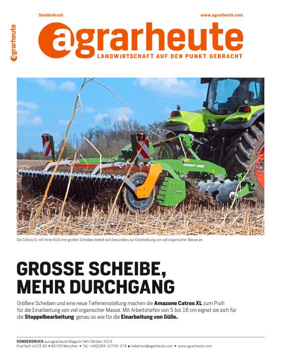 Kurzscheibenegge Amazone CatrosXL 3003 - Sonderdruck agrarheute 2020