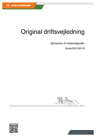Brugsanvisning GreenDrill 501-H