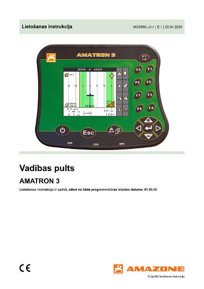 Ekspluatācijas instrukcija AMATRON 3