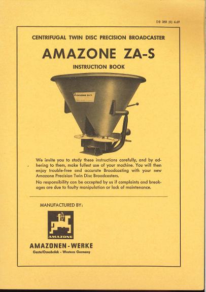 Operation manual ZA-S (06/69)